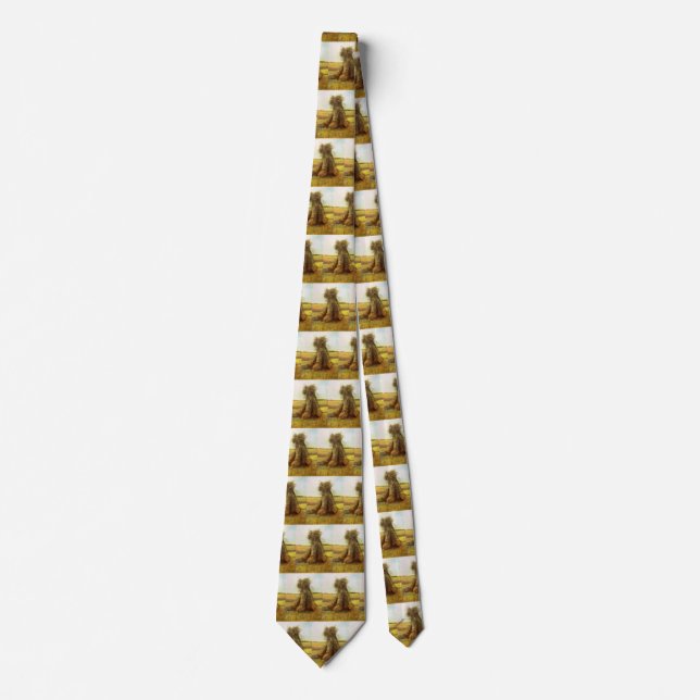 Sheaves of Wheat by Vincent van Gogh Tie (Front)