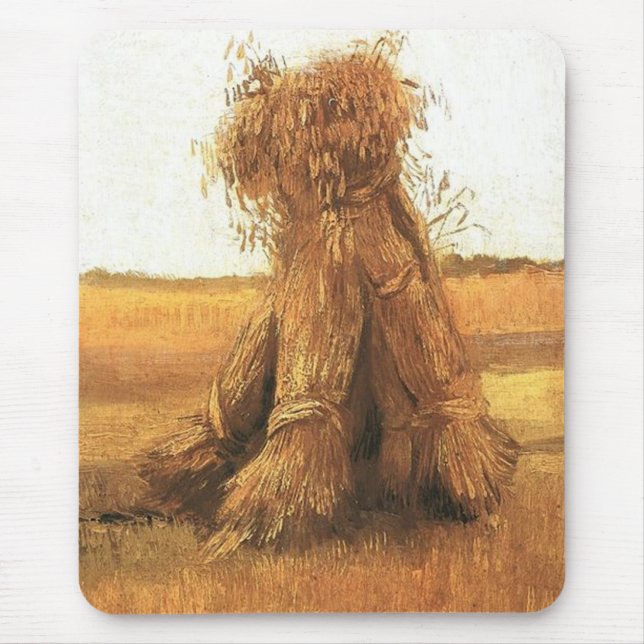 Sheaves of Wheat in a Field, van Gogh Mouse Mat (Front)