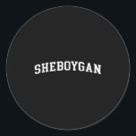 Sheboygan  classic round sticker<br><div class="desc">Sheboygan</div>