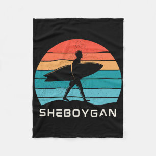 Sheboygan Surfing Lake Michigan The Malibu Of The Fleece Blanket