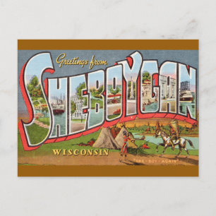 Sheboygan WI Vintage Postcard
