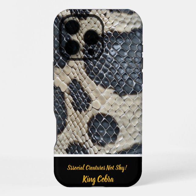 Shed snake skins' intricate patterns iPhone case (Back)