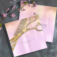 Sheen and Shears Hair Stylist Gold/Orchid Sq ID814