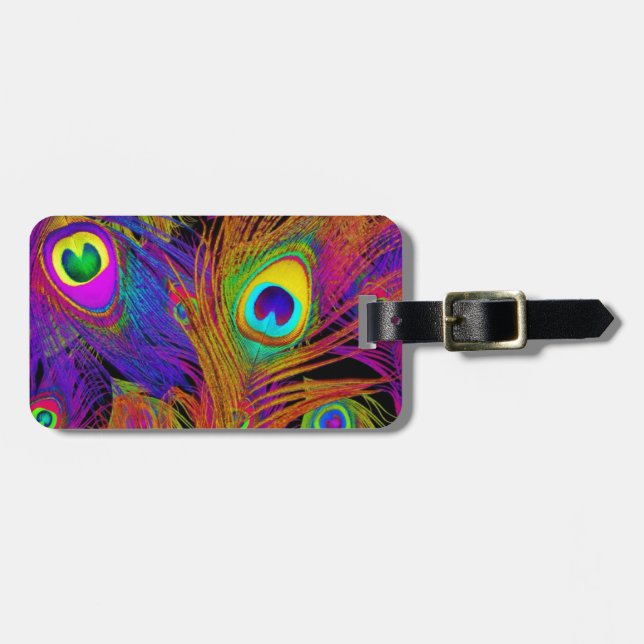 Sheena Is A Peacock Rocker Luggage Tag (Front Horizontal)