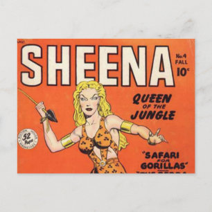 Sheena: Jungle Woman Comic book Postcard