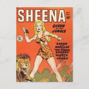 Sheena: Jungle Woman Comic book Postcard