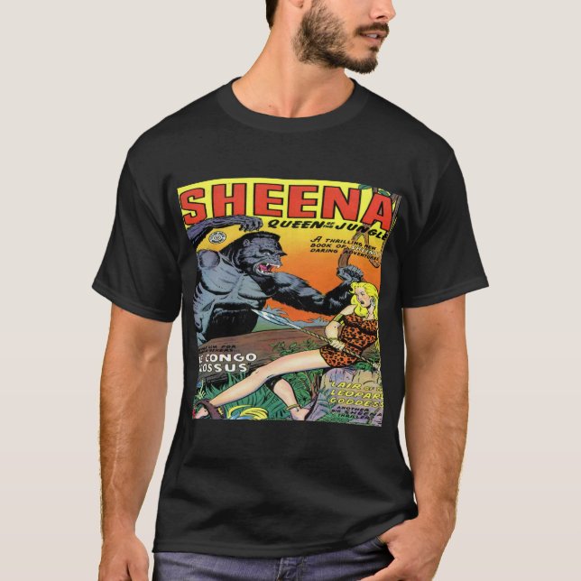 Sheena Queen of the Jungle Classic Covers #8 -Dark T-Shirt (Front)