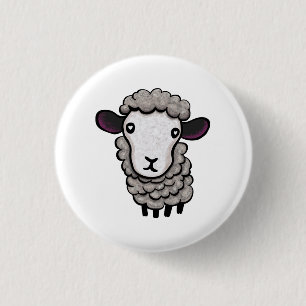 Sheep 3 Cm Round Badge