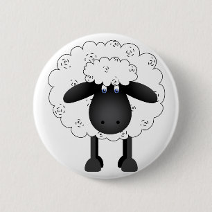 Sheep 6 Cm Round Badge