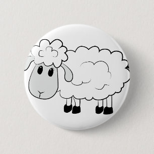 Sheep 6 Cm Round Badge