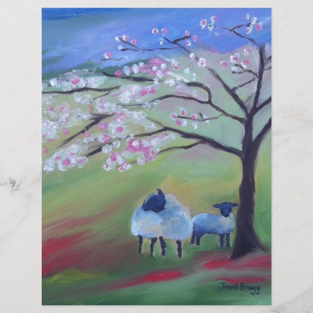 Sheep and Cherry Tree (Front)