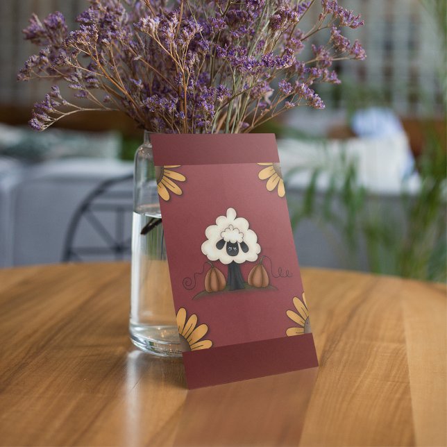 Sheep And Flowers Invitation (Creator Uploaded)