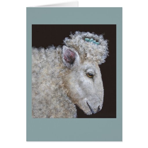 Image of sheep and nest card