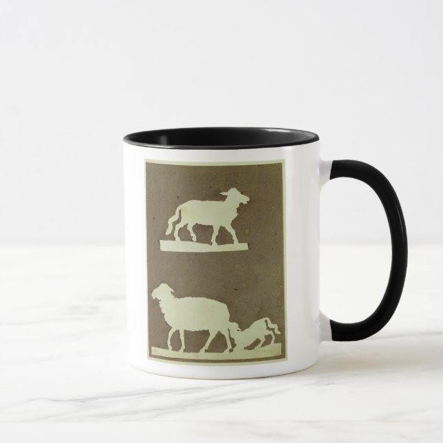 Sheep and Sheep with Lamb Mug (Right)