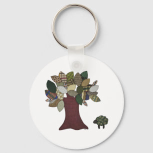 Sheep and Tree Keychain