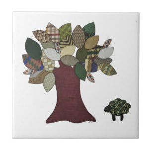 Sheep and Tree Tile