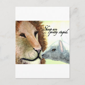 Sheep Are Pretty Stupid. Postcard