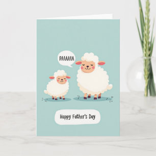 Sheep Art Fathers Day Card