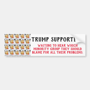 Sheep as Trump Supporters Bumper Sticker