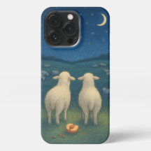 sheep at night iPhone 13 pro case