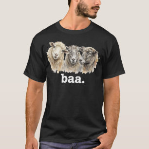 Sheep Baa Funny Sheep Lover Funny Baa T-Shirt