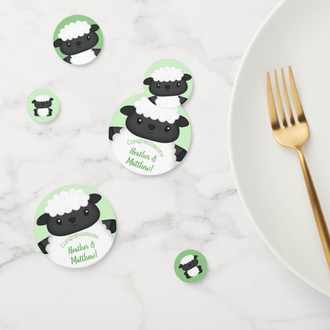 Sheep Baby Shower Farm Confetti (Group)