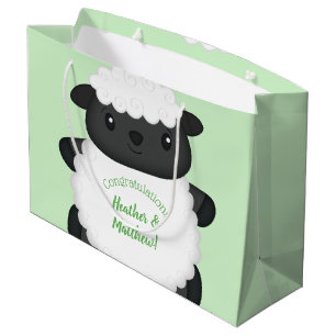 Sheep Baby Shower Farm Large Gift Bag