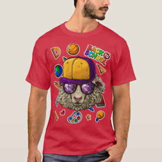 Sheep Back To School First Day Of School Farm Anim T-Shirt