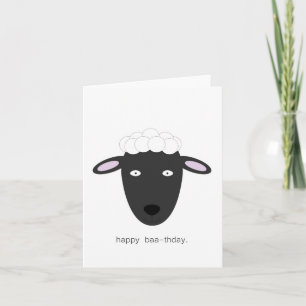 Sheep birthday card