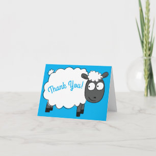 Sheep Birthday Party Cute Cartoon Card
