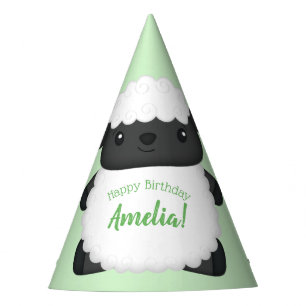 Sheep Birthday Party Green Hat