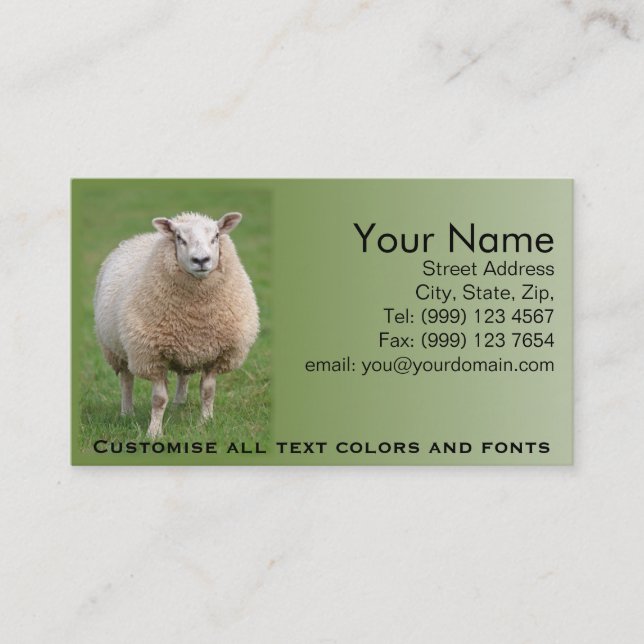 Sheep Business Card (Front)