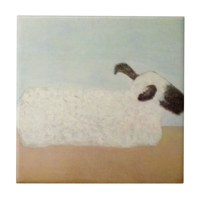 Sheep (by Milton Avery) Tile (Front)