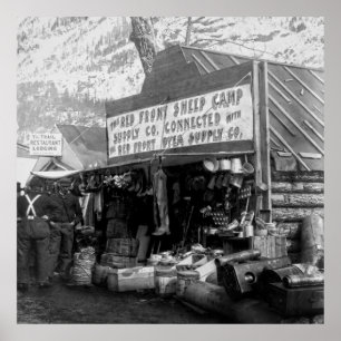 Sheep Camp Store - Klondike Gold Rush 1897 Poster