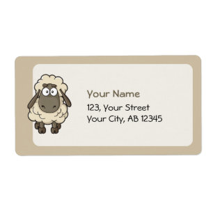 Sheep Cartoon Beige