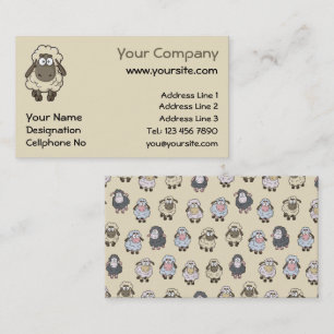 Sheep Cartoon Business Card