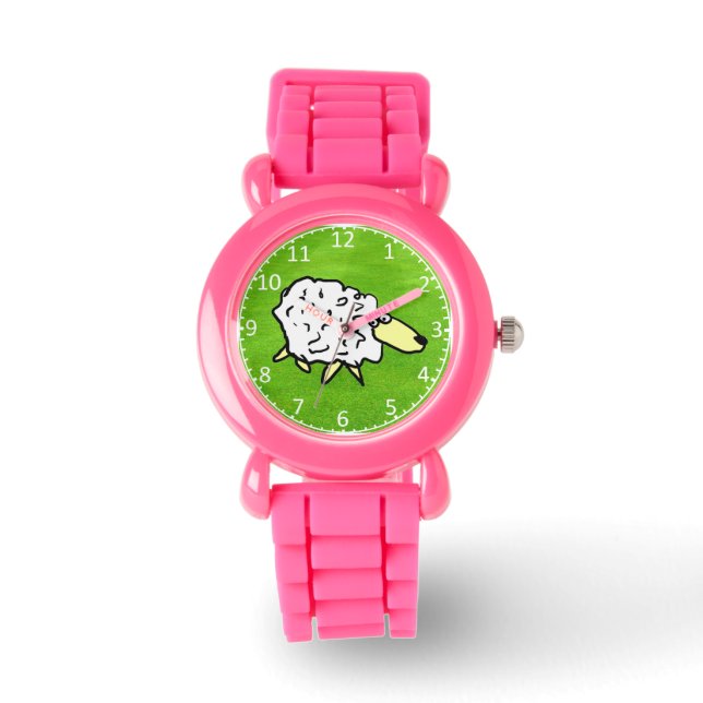 Sheep Cartoon on a Child's Watch (Front)