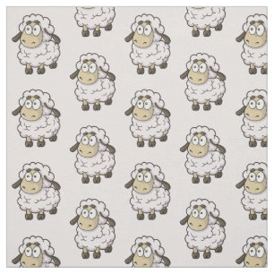 Sheep Cartoon Pattern Fabric