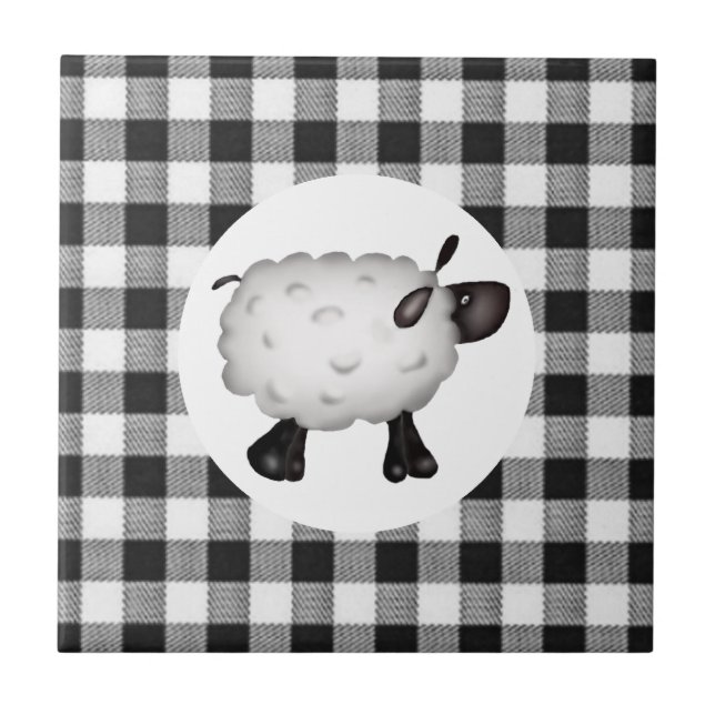 Sheep Ceramic Tile (Front)