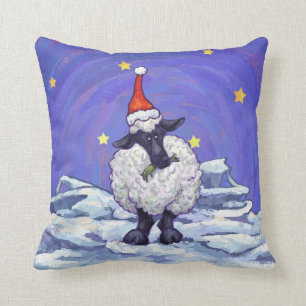 Sheep Christmas Cushion