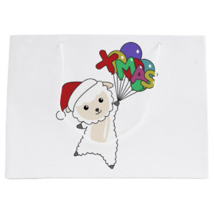 Sheep Christmas Sheep Winter Animals Large Gift Bag