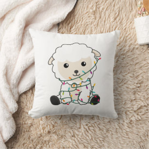 Sheep Christmas Snow Winter Animals Sheeps Cushion