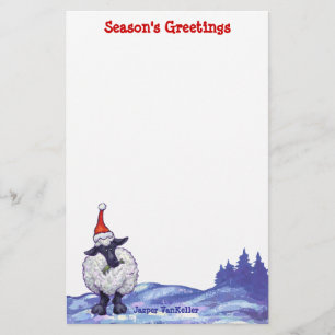 Sheep Christmas Stationery