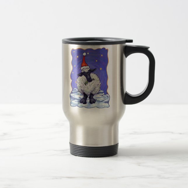 Sheep Christmas Travel Mug (Right)