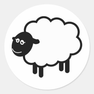 Sheep Classic Round Sticker