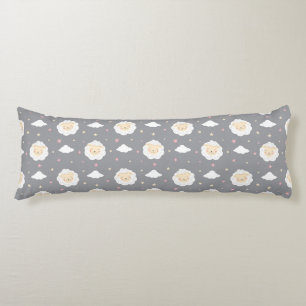 Sheep, Clouds and Stars Body Cushion