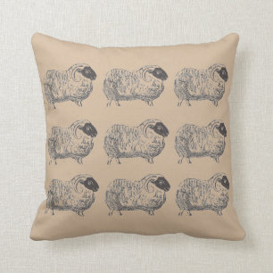 Sheep Cosy Cream Pillow