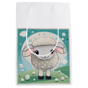 Sheep cute  medium gift bag