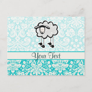 Sheep; Cute Postcard