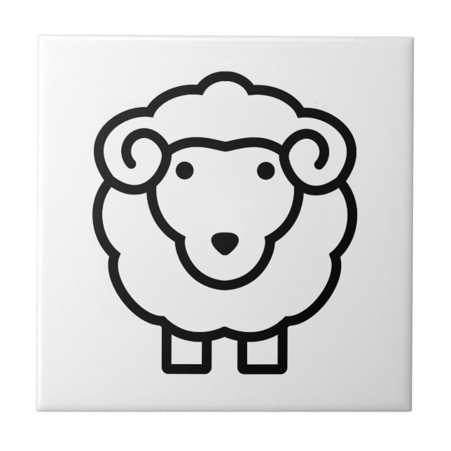 Sheep Decorative Tiles (Front)